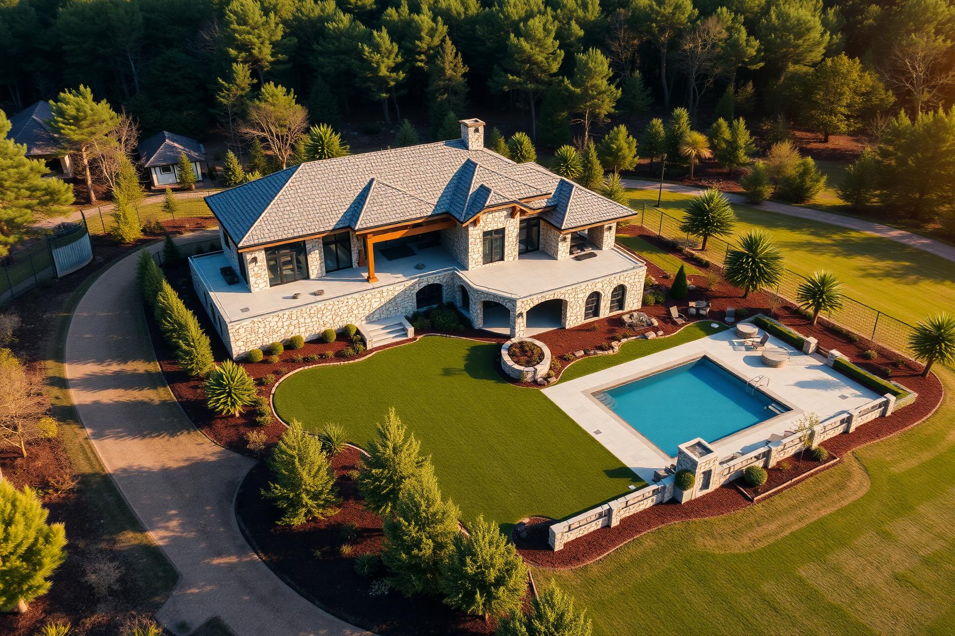 Villa hava fotoğrafı